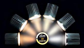 LED-EINBAULEUCHTE «DIM TO ARM» 7 Dieses LED-Modul bietet dank seiner «dim to warm» Funktion angenehmen Lichtkomfort im ohn-und Objekt bereich.