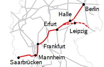 H neu umsteigefreier ICE morgens von Saarbrücken und Kaiserslautern nach Berlin, abends zurück Ab Saarbrücken rund 20 Minuten schneller in Berlin