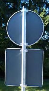 Flach Verkehrszeichen werden in 2 und 3 Aluminium angefertigt. Sie besitzen keinerlei Randverstärkung.