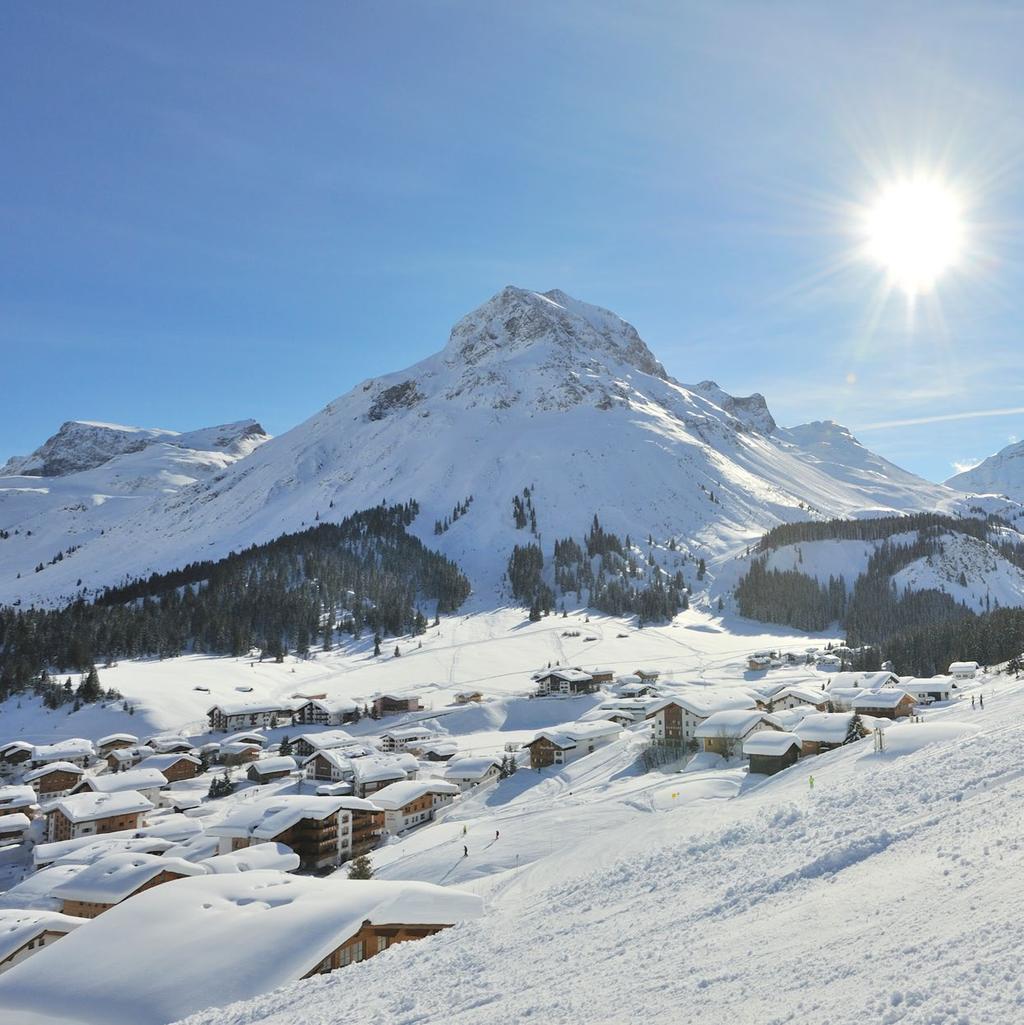 EIN UNVERGESSLICHER Winterurlaub Der weltberühmte Arlberg, seit 2016 das größte zusammenhängende Skigebiet Österreichs, mit 87 Liften, 305 km präparierten Pisten und seinen zahllosen