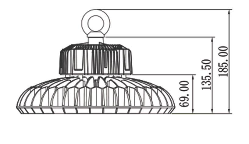 technische daten Ufo light (100 w) 1,0m 6100,0 Lx Ø 1,6m 2,0m 1525,1 Lx Ø 3,3m 3,0m 677,7 Lx Ø 5,0 m 4,0 m 381,2 Lx Ø 6,7 m 5,0 m 244,0 Lx Ø 8,4m lampeneigenschaften art.-nr.