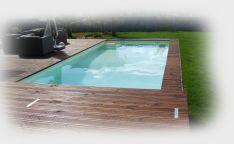 Schwimmbecken betoniert mit Polysterolschalsteine Praktisches Stecksystem aus Schalsteinen.