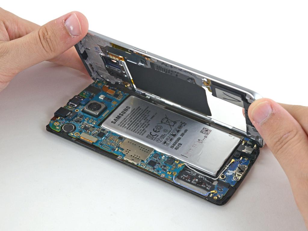 Samsung Galaxy S6 Edge Mittelrahmen-Einheit Austausch Tausche den verbeulten oder verkratzten Mittelrahmen