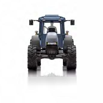 Der Kraftheber mit hydropneumatischer Aufhängung trägt zu dem ständigen Bodenkontakt des Traktors bei,