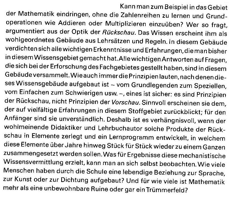 S37 Verstehen kann man nur Antworten, auf die man eine Frage hat! Der Stoff muss die Form einer Frage annehmen.