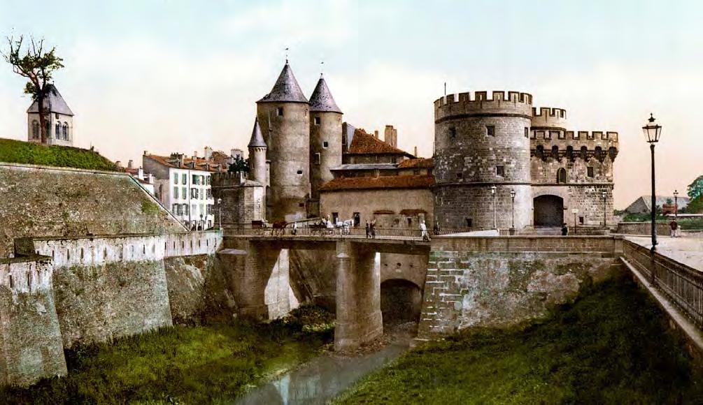 Fortifications de Metz, Porte des Allemands [Festung, Deutsches Tor], Ansicht um 1900 Sammlung Museum Warndt, ehemals Sammlung Schmaus George Davidson & Co.