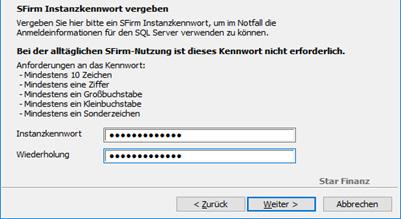 Installation starten 1.1 Neben dem vorgeschlagenen Standardpfad für das Datenverzeichnis (empfohlene Installationsart) können auch andere Ordner zur Installation verwendet werden.