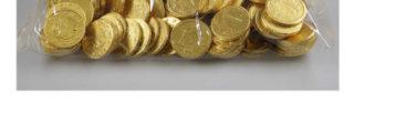 Durchmesser in Goldfolie Bedruckung 1,- und Adler, Gewicht je Münze ca. 3,6 g, ca.