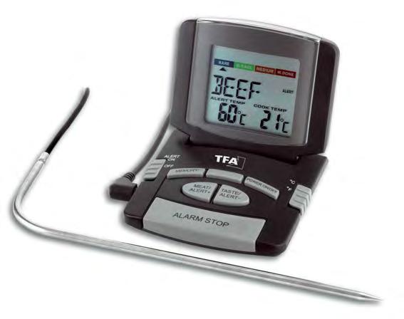 ..+572 F) 72 x 24 x 87 mm, 112 g, 1x 1,5 V AAA, SB küchen-chef duo therm 2 in 1 digital meat / oven thermometer simultaneous monitoring of the oven and the internal temperature, for the optimal