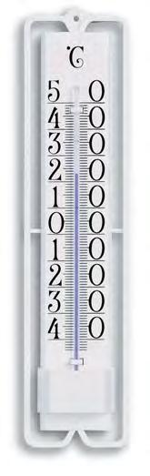 thermometer plastic, black «novelli design» thermometre interieur/exterieur plastique, noir 12.3000.