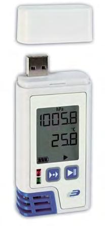 ..+70 C 43 (49) x 21 (30) x 92 (98) mm, 60 g, 1x 1 x 3,6 V 1/2 AA, EK log200 data logger for temperature for the control of temperature (precision depending on the measuring range from ±0,5 C),