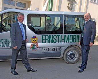 3.2 Ernstbrunn (NÖ) Das Ersti-Mobil wurde im November 2012 in Betrieb genommen Das Ernsti-Mobil ist für Vereinsmitglieder im gesamten Gemeindegebiet nutzbar In der Gemeinde Ernstbrunn ist seit