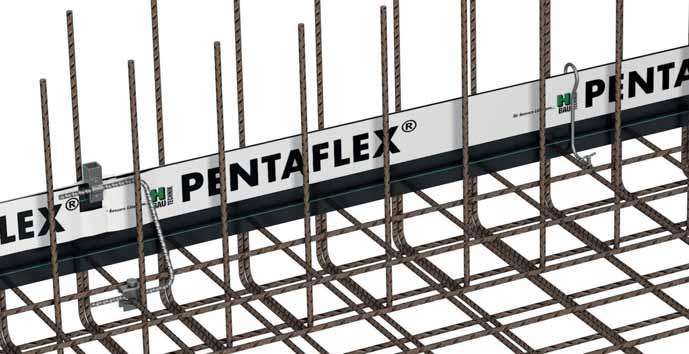 Technische Informationen Allgemein Das Element PENTAFLEX KB Plus kann im Wesentlichen wie ein herkömmlicher Fundamenterder verwendet und eingebaut werden.