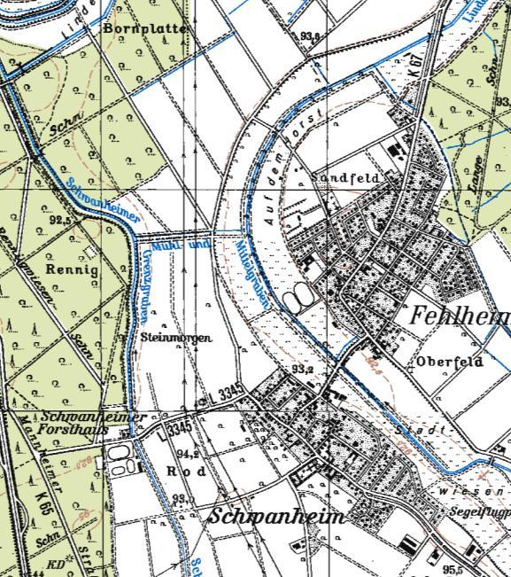 Abb.6.1.1: Grabensystem bei Fehlheim.