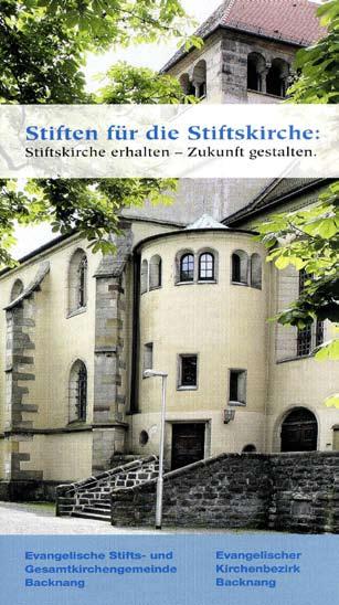 Stiftskirche, Volksbank Backnang IBAN: DE28 6029