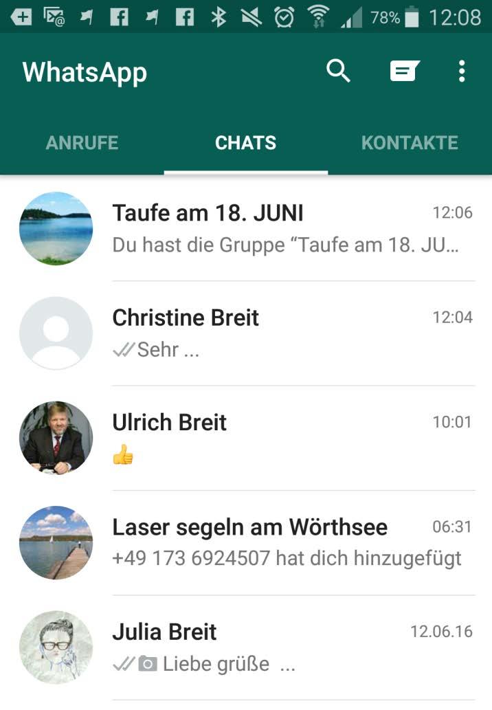 WhatsApp internetbasierter, plattformübergreifender Instant- Messaging-Dienst für den Austausch von Text, Foto, Video, Audio und Standortinformationen Nur als