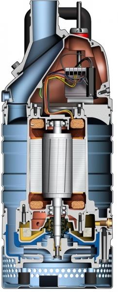 Die Wasser- bzw. die Vakuumerzeuger werden über ein Elektrodensystem ein- oder ausgeschaltet.