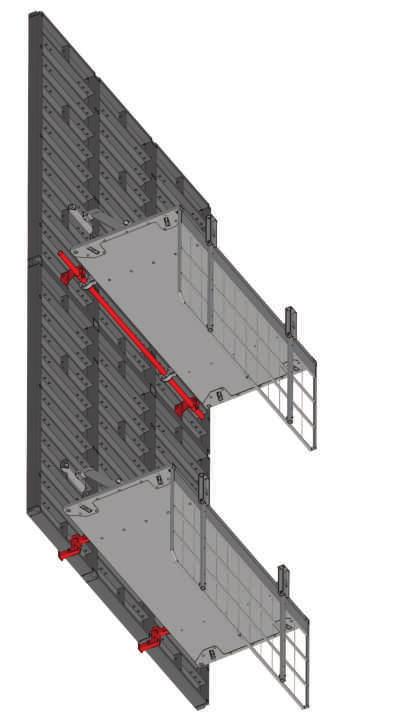 MST Betonierklappbühnen Die MST Betonierklappbühne gibt es in zwei Varianten: MST Betonierklappbühne 240/125 cm mit integriertem, klappbarem Rückenschutz sowie die MST Eckklappbühne inkl.