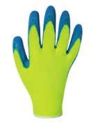 082-B 140 x 220 cm 2,25 Nitril Handschuh gelb 1-fach getaucht Norm: EN 388 Träger: 100% Baumwolle, Trikot, naturfarben Beschichtung: Nitril,