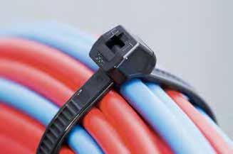 Kabelbefestigung und Kabelbündelung Kabelbinder außenverzahnt Kabelbinder für empfindliches gut OS-Serie Die OS-Serie hat sich besonders bei sehr dünnen und empfindlichen Leitungen bestens bewährt.