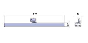 NANO LINEAR mit Standard-Adapter GA69 Der leistungsstarke Stromschienenstrahler NANO LINEAR inkl. Standard-Adapter ist in drei unterschiedlichen Längen erhältlich.