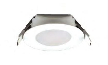34 Downlight Ultra Compact LED Einbau-Downlight: Gehäuse aus Thermoplast mit runder Blende und integriertem Diffusor aus opalem Kunststoff (Polycarbonat).