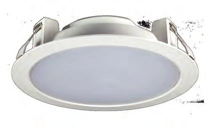 Downlight Compact LED Einbau-Downlight: Gehäuse aus Thermoplast mit runder Blende und integriertem Diffusor aus opalem Kunststoff (Polycarbonat). Homogene Lichtabstrahlung, tief-breitstrahlend.