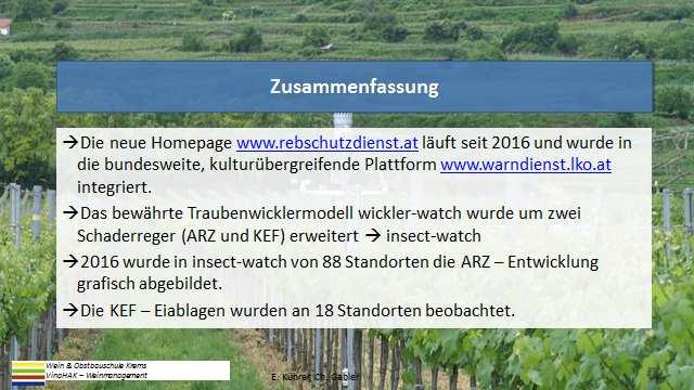 Diskussion: Die Darstellung der Fänge von ARZ in www.warndienst.