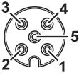 3 Erste Schritte 3.2 Mechanische Anbindung 3.3 Elektrische Anbindung 3.3.1 IO-Link Schnittstelle Sensor-Hub anschließen Das Modul wird mit 3 Schrauben M4 befestigt.