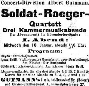 1. Konzert am 10. Januar 1906: 2. Konzert am 14.