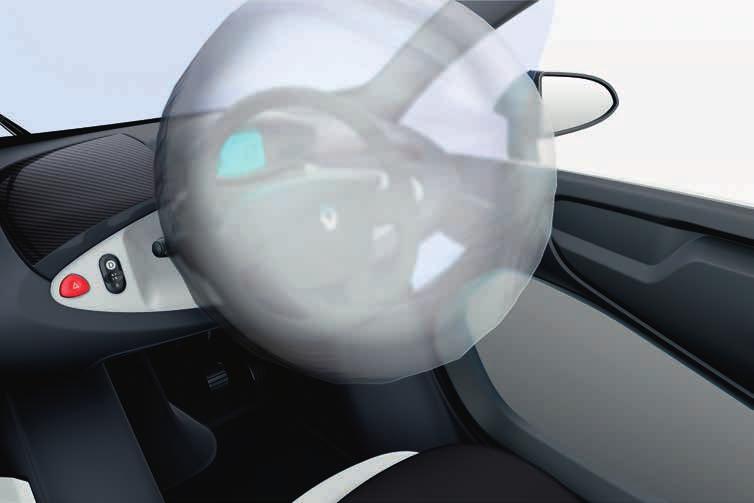 Beschützerinstinkt Vierpunkt-Sicherheitsgurt Fahrerairbag Der Twizy schützt seine Insassen optimal.