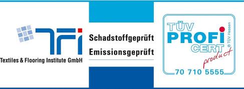 .. 10 1 Allgemeines Der TÜV Hessen und die Textiles & Flooring Institute GmbH (TFI) zertifizieren Produkte bzw.