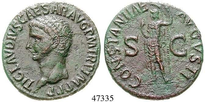 Forum Romanum. RIC 36. hellbraune Patina. kl. Schrötlingsfehler, ss+ 2.