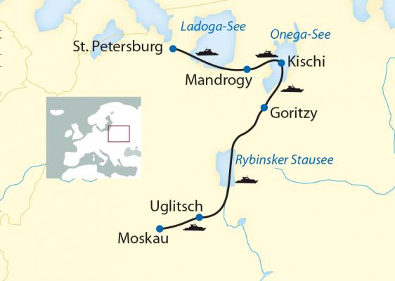 Schiffsreise Russland Russland Von Moskau nach St.