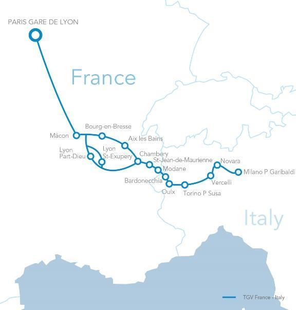 Stadtzentrum zu Stadtzentrum, sicher, bequem und zum günstigsten Preis: Der TGV ist die beste Art, zwischen Frankreich und Italien zu