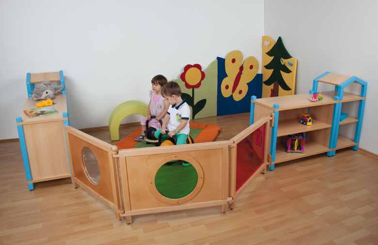 Spielburgen & Podeste TRENNDY Raumteiler Mit Raumteilern schaffen Sie schnell spannende Räume TRENNDY Mini Stellelemente in einer Höhe von 55 cm.