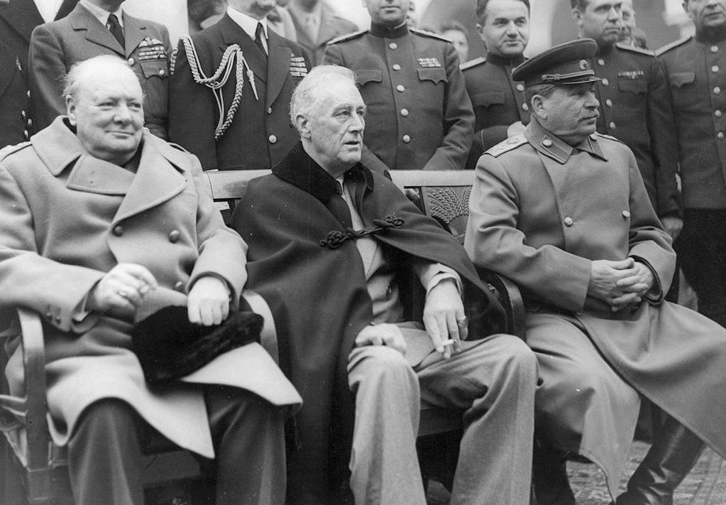 Bilder 1/2 für die Tafel Die Konferenz von Jalta