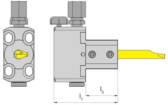 Einstechen und Ausdrehen Grooving and Boring A Einstellbare Halter Adjustable holder N Bohrungs-Ø ab Bore Ø from 6,0 mm Stechtiefe bis Depth of groove up to 4,0 mm Stechbreite bis Width of groove up