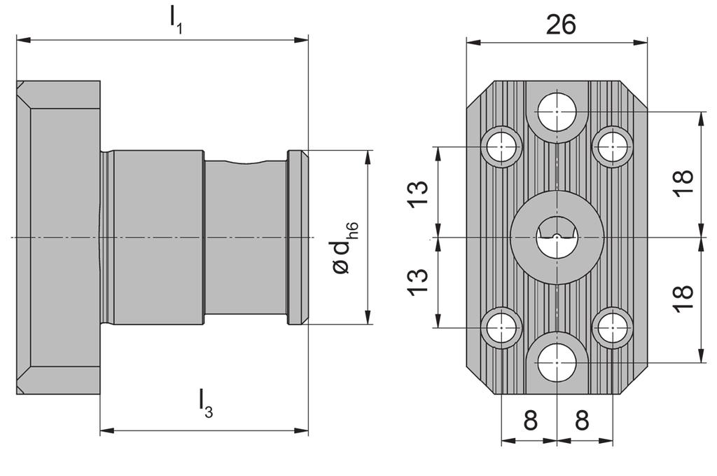 01/02 Adjustable round shanks for toolholder BKT105.2445.