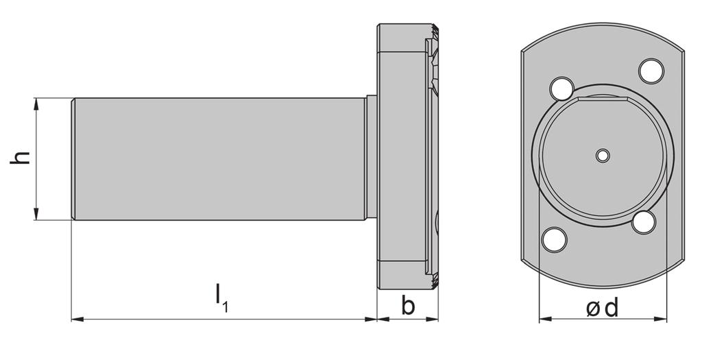 A Einstechen und Ausdrehen Grooving and Boring Grundhalter Graf Basic toolholder Graf G ohne Einbauhalter without cartridge für einstellbare Halter Graf N und HORN BKT105.2445.