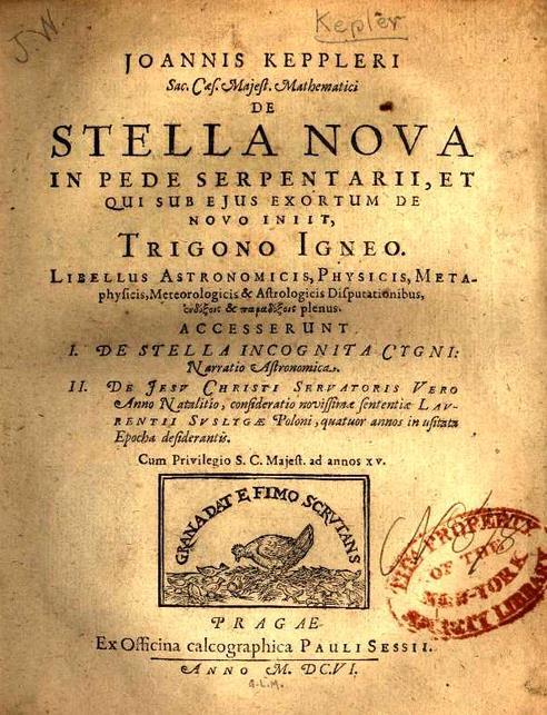 Die Supernova wurde erstmals am 9. Oktober 1604 von Ilario Altobelli in Verona und von Raffaello Gualterotti in Florenz beobachtet.