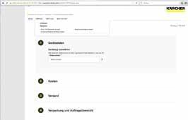 KLARER ABLAUF GANZ BEQUEM REPARATUREN ZUM FIXPREIS IHRE AUFGABE Ihre Aufgabe besteht einzig darin, im Kärcher InfoNet einen Reparaturauftrag durchzuführen.