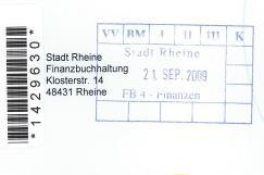 Der Rheine Weg derzeit (II) Umgang mit internen Belegen (Bescheide, Fahrtkostenabrechnung etc.