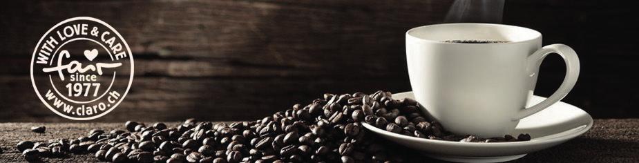 Aus Überzeugung verwenden wir nur auserlesenen Fairtrade-Kaffee.