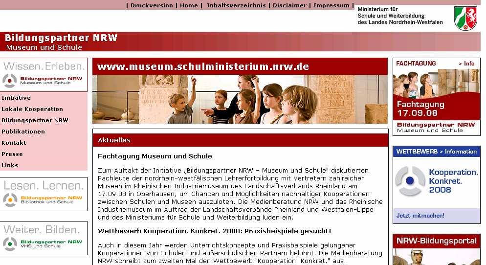 Fachtagung Bildungspartner NRW Museum und