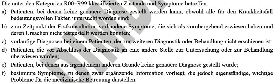 68 Symptomkodierung Thoraxschmerz R07.- Exkl.: Hals- und Brustschmerzen Dysphagie (R13.-) Myalgia epidemica (B33.0) Nackenschmerzen (M54.2) Rachenentzündung (akut) o.n.a. (J02.