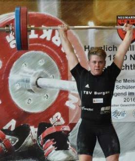 Gewichtheber-Nachwuchses dabei. Markus Kerimow (16 Jahre) hat es schon zu zahlreichen Titeln gebracht, u.a. Internationaler Deutscher Meister.