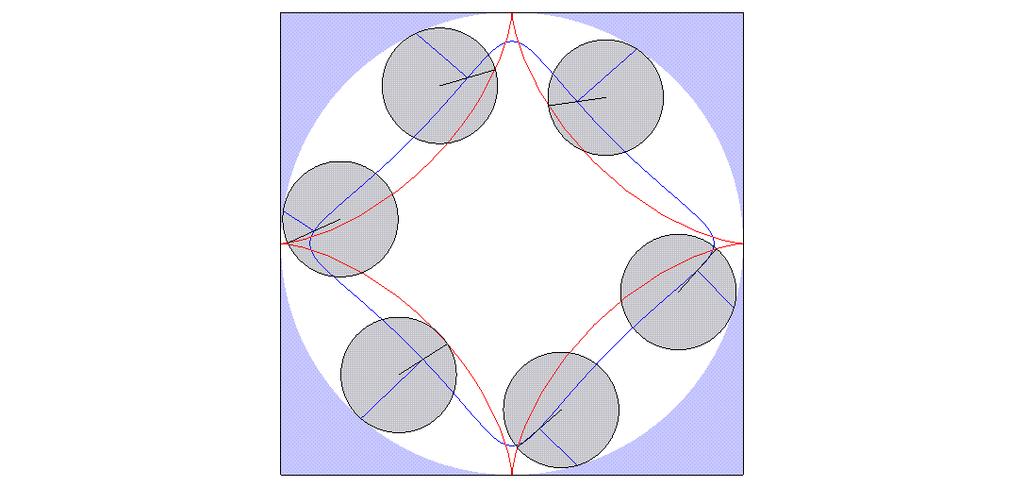 Die Astroide w( t) cos( t ) 3 sin( t) 3 entsteht als Rollkurve durch Abrollen eines Rades vom Radius 1 im Inneren des
