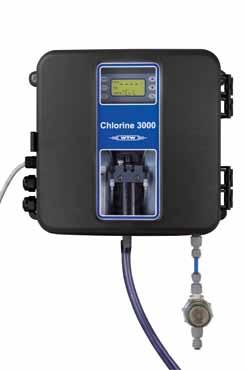 4 20 ma Ausgang einstellbar zwei programmierbare Alarmausgänge 250 VAC / 2A Analyzer für freies und gesamt Chlor Chlorine 3000 Geringer Reagenzienverbrauch 30 Tage