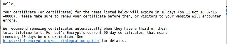Zertifikats-Managment Renewal passiert bei Let s Encrypt automatisch, Reminder E-Mail 20 Tage vor Ablauf Traditionelle CAs schicken normalerweise 90 Tage vorher